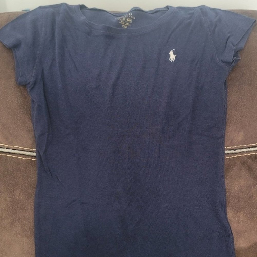 Polo navy blue short sleeve polo size 10-12